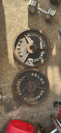 45 pound plates comes with 2