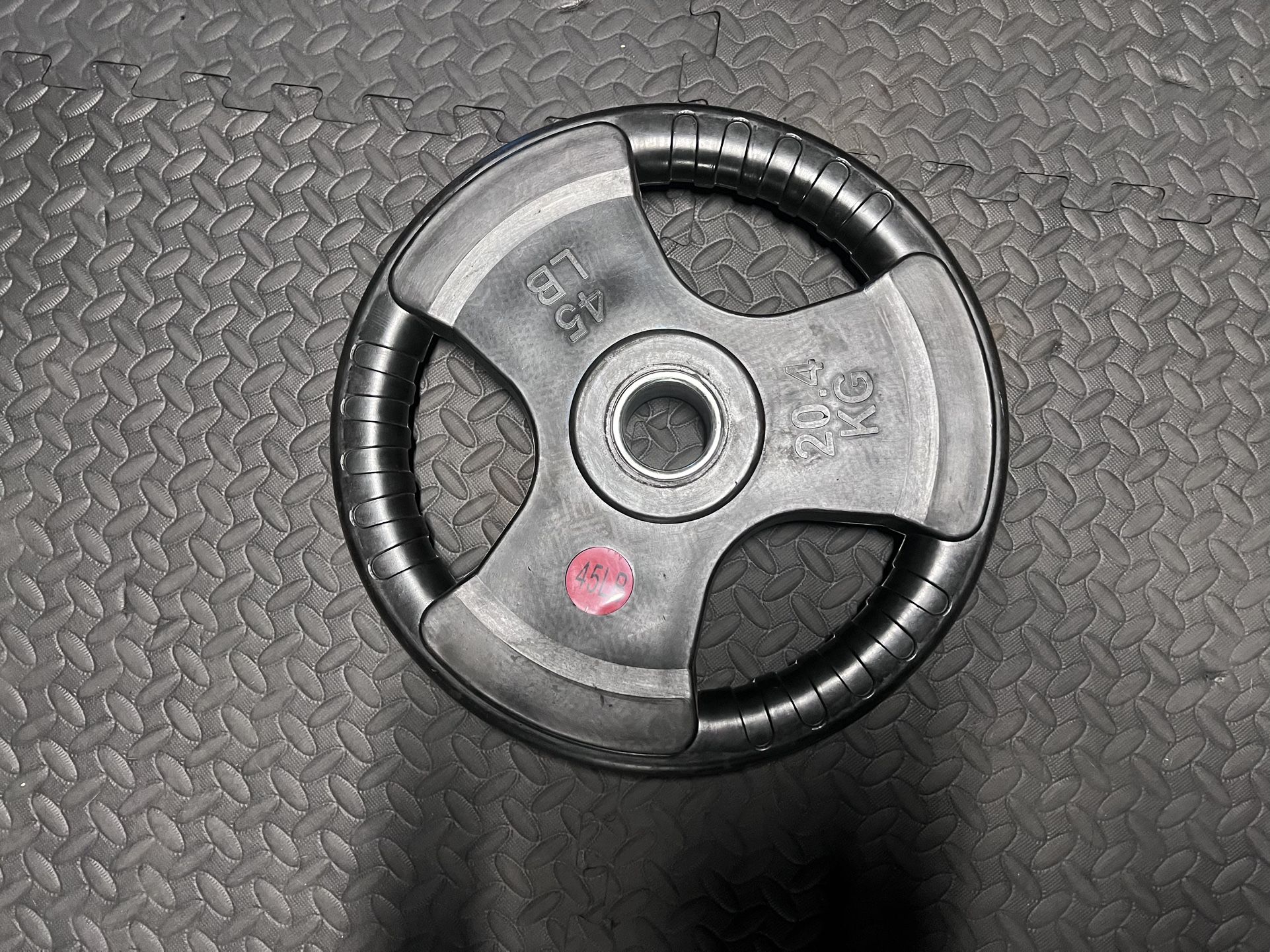 45 Lbs Weight Plates with Handles. 80$ For 2 Plates