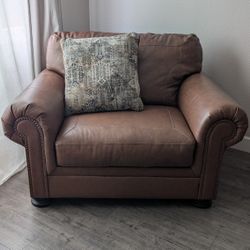 Oversized Leather Chair