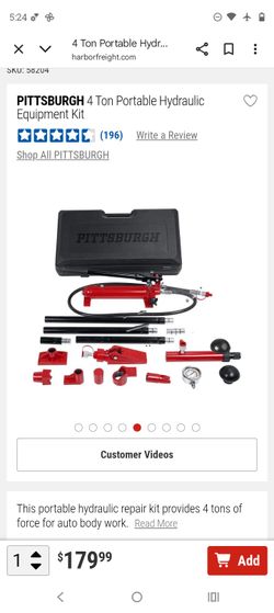 Pittsburg 4ton Hydraulic Body Kit