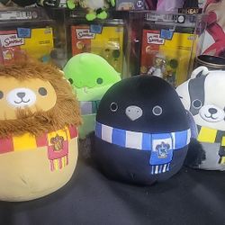 Squishmallows - Harry Potter 8” Set Gryffindor Ravenclaw Slytherin Hufflepuff