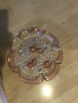 Decorative Glass Platter