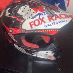 limited edition double down california  fox racing helmet 