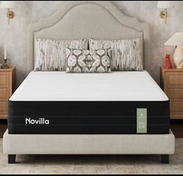 New Novilla 10” Twin Cooling Hybrid Gel Memory Foam Mattress