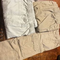 Boys cargo khakis sizes: 5 qty (1), 6 qty (1), 7 qty (1), 8 qty (1), 10 qty (1), 14 qty (1) 