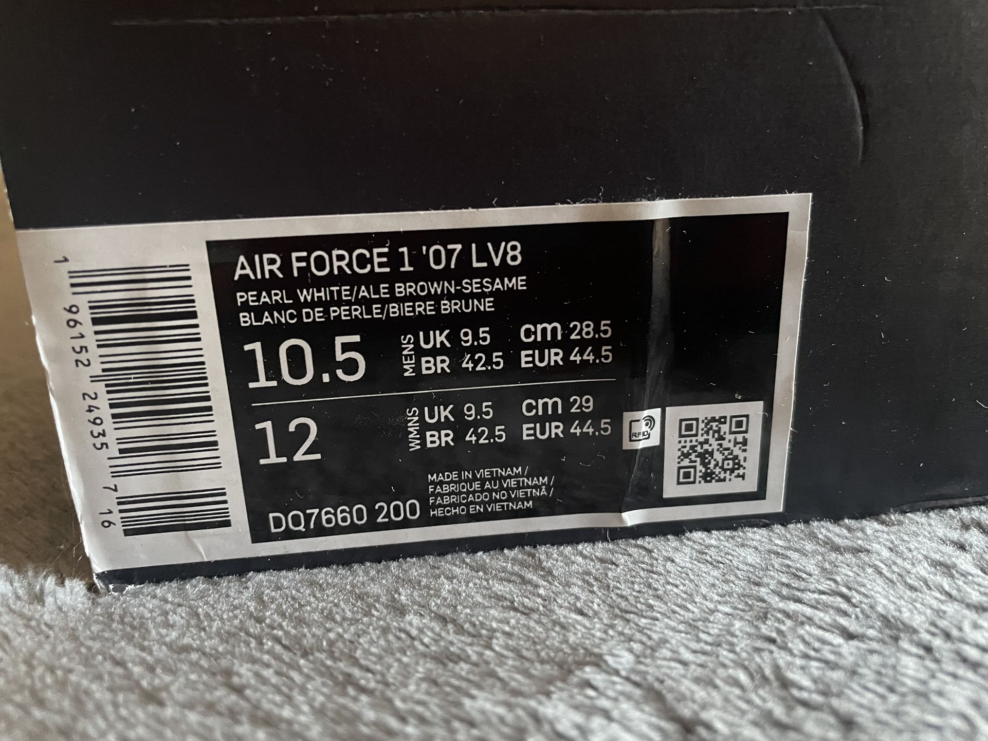 Nike Air Force 1 '07 Lv8 Pearl White/Ale Brown-Sesame for Sale in San  Antonio, TX - OfferUp