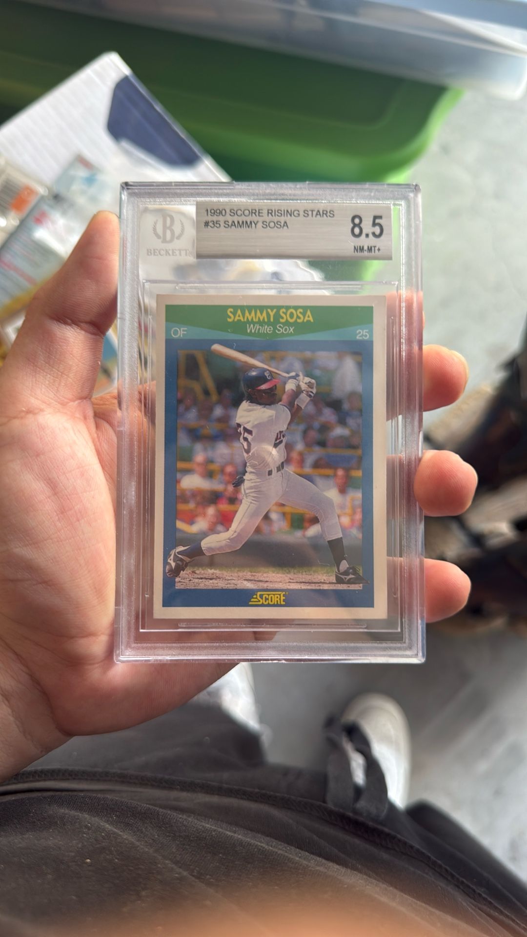 1990 SCORE RISING STARS #35 SAMMY SOSA RC WHITE SOX