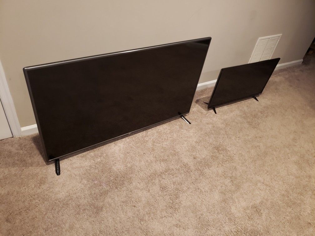 55 inch Smart lg TV & 32 inch regular vizio tv