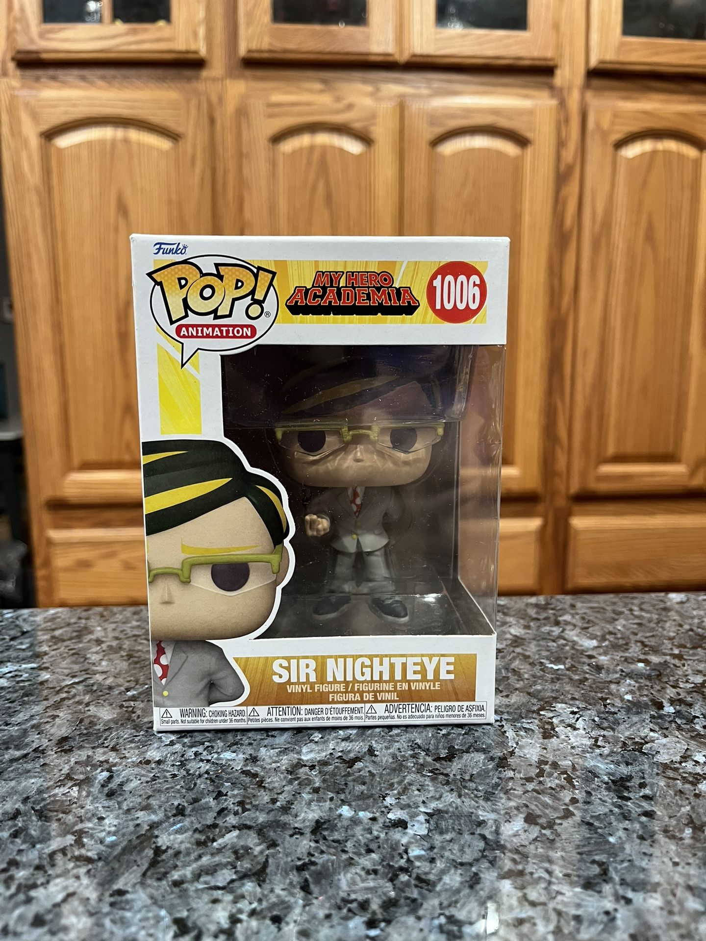 Funko Pop Movies My Hero Academia“Sir Nighteye” #1006 Vinyl Figure. Brand New Never Opened. Mint condition . Has been on display in a cabinet with a