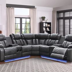Sectional Recliner Sofa 🛋 Financing Available// Not Credit Needed// 0 Down Payment 
