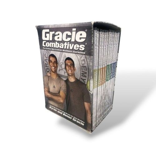 Gracie Combatives dvd 13 Disc Set Self Defense Jiu-jitsu Box Jiujitsu Sealed Ryron Rener Training Street Readiness