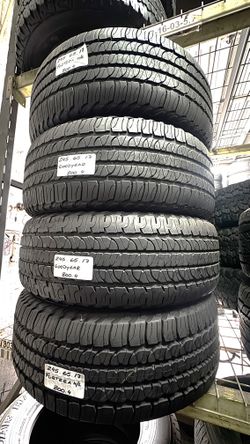 ✅ 4 Used Tires P245/65R17 GOODYEAR FORTERA EDITION H/L P245/65R17 ALL SEASON TRUCK SUV TYRES 245 65 17