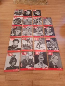 39  Mostly 1940's Life Magazines
