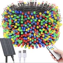 Brand new!! Solar, 139Ft 400 LED Christmas Light with Remote multicolor, indoor ourdoor