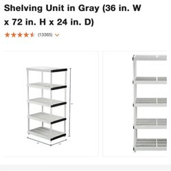Shelf unit storage shelfs 45$ 