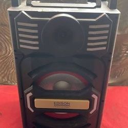 Edison Professional Party System 1000 MKII (ST-1000MKII) is a portable 15-inch 2-way PA speaker with 2,000 watts peak power, integrated LED lighting, 