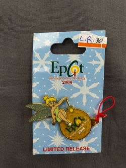 Disney Epcot Holidays Around The World 2008 Tinker Bell Limited Release Pin