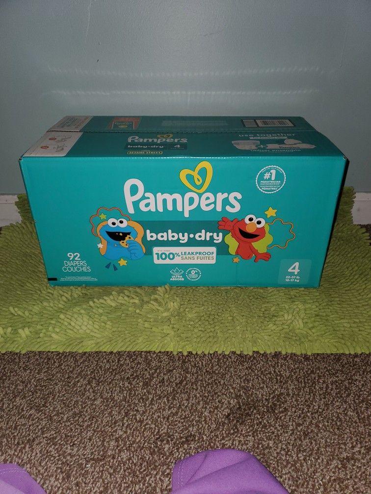 Box Pampers Baby Dry 92 Diapers #4