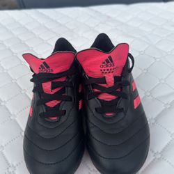 Adidas Goletto Junior 03 Soccer Cleats Size 12 K  Black Pink