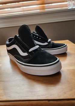 VANS Old Skool Black Suede And Canvas Sneakers Size 6 Women's Or Youth 4.5