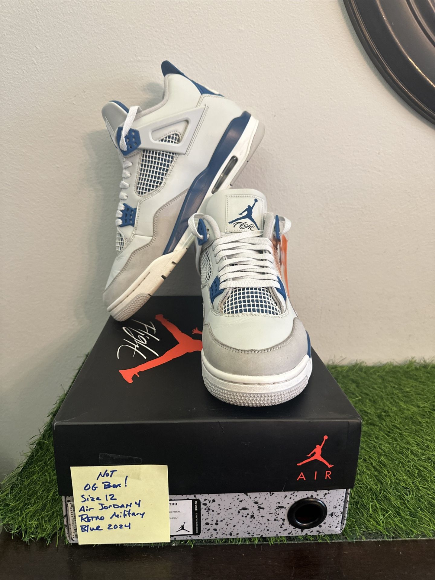 Air Jordan Military Blue Size 12. No Og Box. FV5029-141