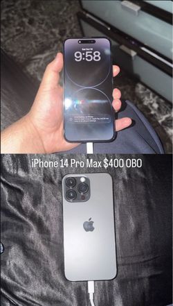 iPhone 14 Pro Max -> $400 OBO