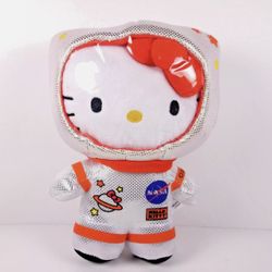 Limited edition New with Tags: Sanrio Hello Kitty NASA Kennedy Space Center Orange Astronaut Plush 8" 
