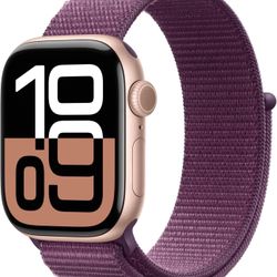 Apple Watch Series 10 - 42mm Rose Gold AI Plum SL GPS 