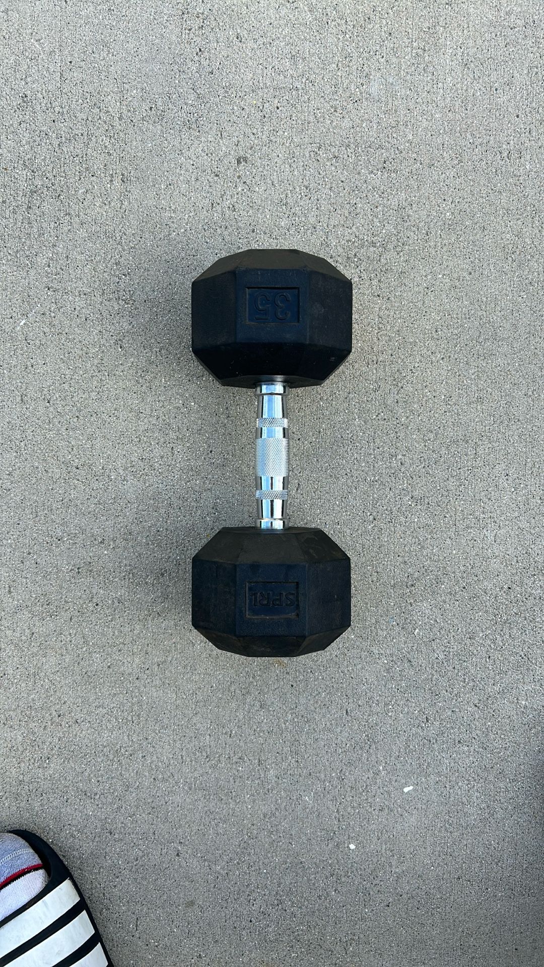 Single 35 Pound Dumbbell