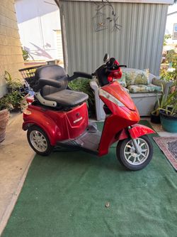 Red 3-Wheel Electric Mobility Scooter