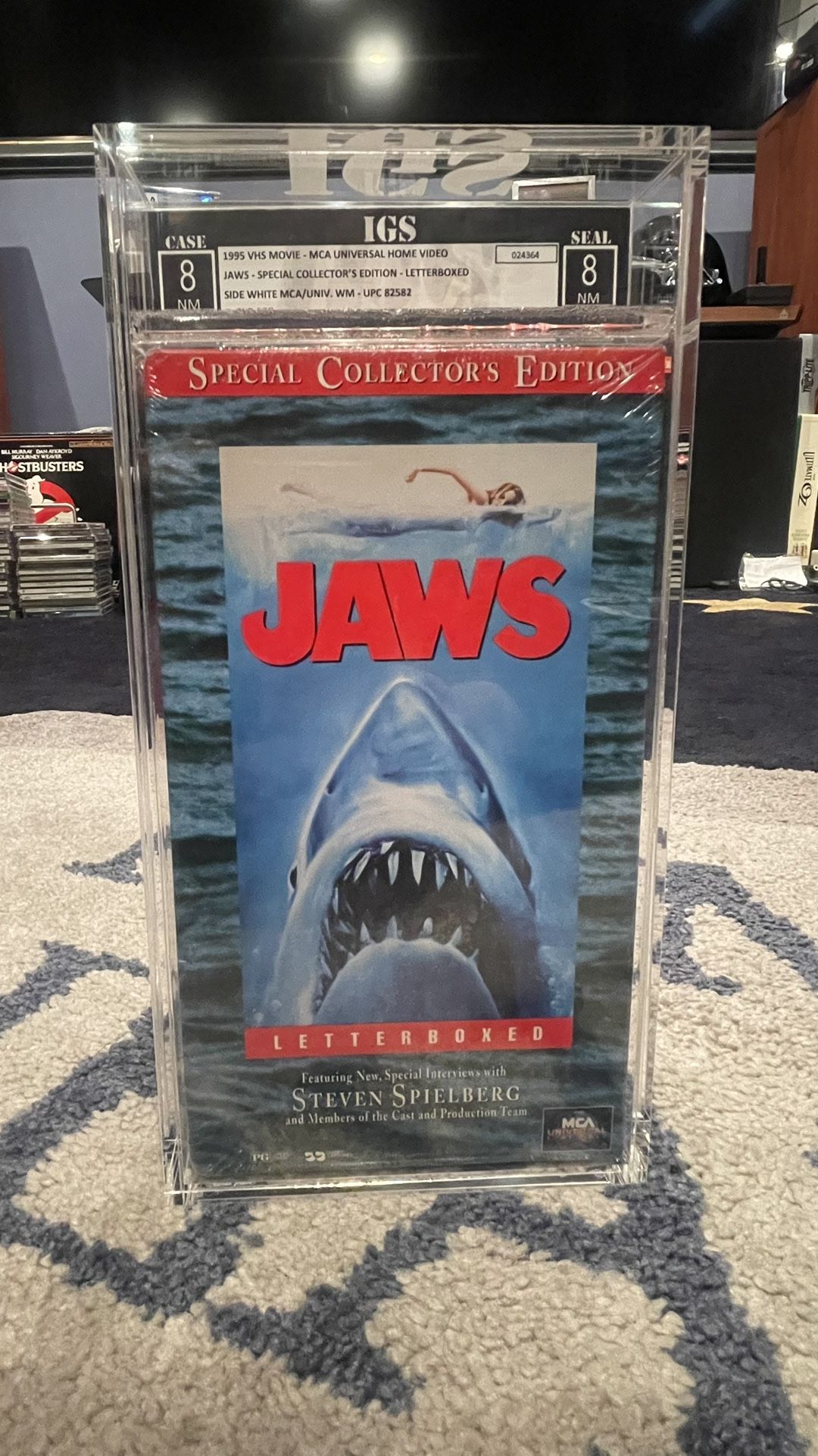 RARE Jaws Special Collectors Edition IGS Graded VHS Tape Near Mint