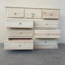 9 Drawer Natural Pine 
