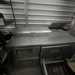 Commercial Stainless Steel Refrigerated Prep Table with Drawers