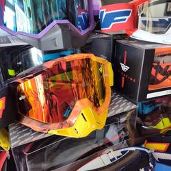 FMF Offroad Dirt Bike Goggles With Chrome Lens 3 Days Special Deal $40 Original Price $85