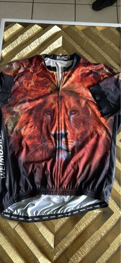 Weimostar Lion Print Cycling Jersey