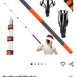 $ 25 NEW... 6FT-24FT Reach Light Bulb Extension Pole Changer with Baskets and Suction Cup for High Ceilings and Recessed Lights