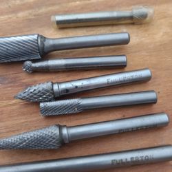 These Are High Quality SGS Or FULLERTON STAINLESS STEEL HIGH SPEED ROTARY FILES 7 Each NEW