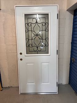 36x80 impact entry door with frame