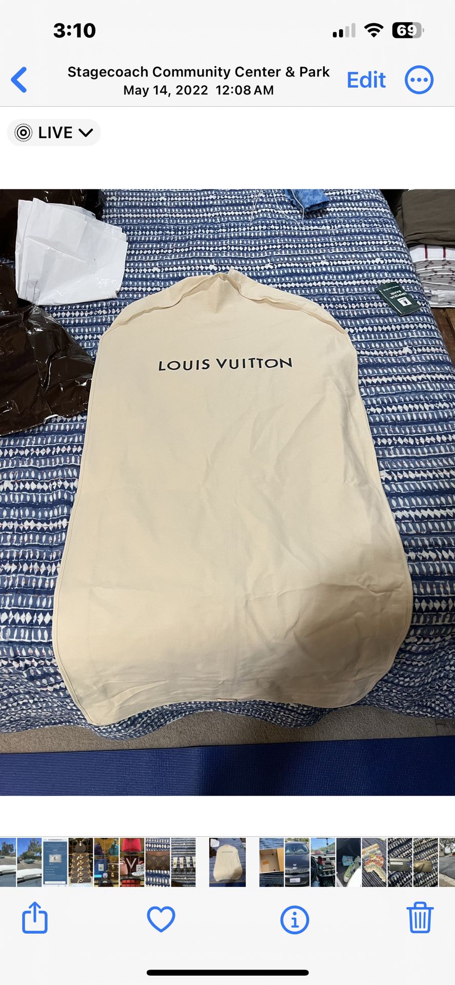 Louis Vuitton garment bag Brand New
