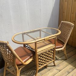 Rattan Table And Chairs 