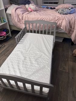 Grey toddler bed brand new