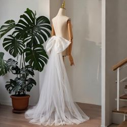 Lace Bow Attachment For Wedding Dress