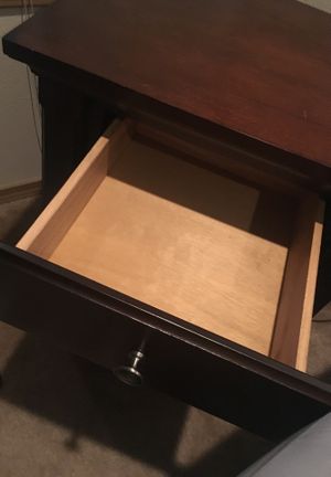 Dark Tobacco End Side Table With Drawer Avington Collection By Target For Sale In Snohomish Wa Offerup