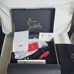 Christian Louboutin Black Heels with Red Sole