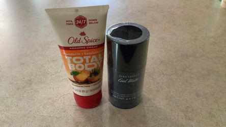 Davidoff Cool Water Alcohol Free Deodorant & Old Spice Total Body
