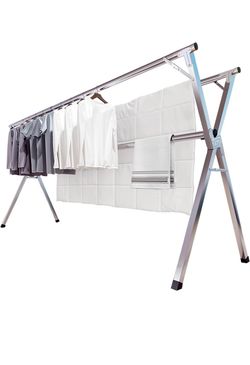 Heavy Duty Stainless Steel Laundry Rack, Foldable