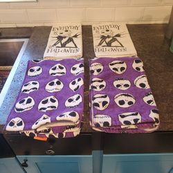 2 Nightmare Before Christmas tea towels and And Two  Disney branded hand towel. 