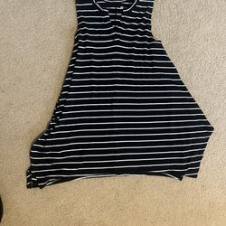 White And Black Tank Top