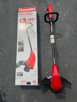 Homelite 4Amp Corded String Trimmer 13” Like New. Must Pickup