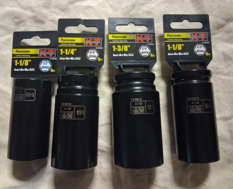 KT Industry Inc Professional Sockets x4